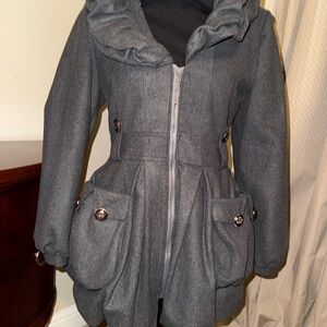 Elegant Gray Women's Coat